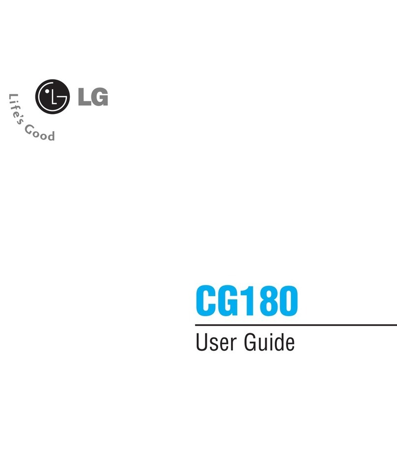 LG CG180 -  Cell Phone User manual