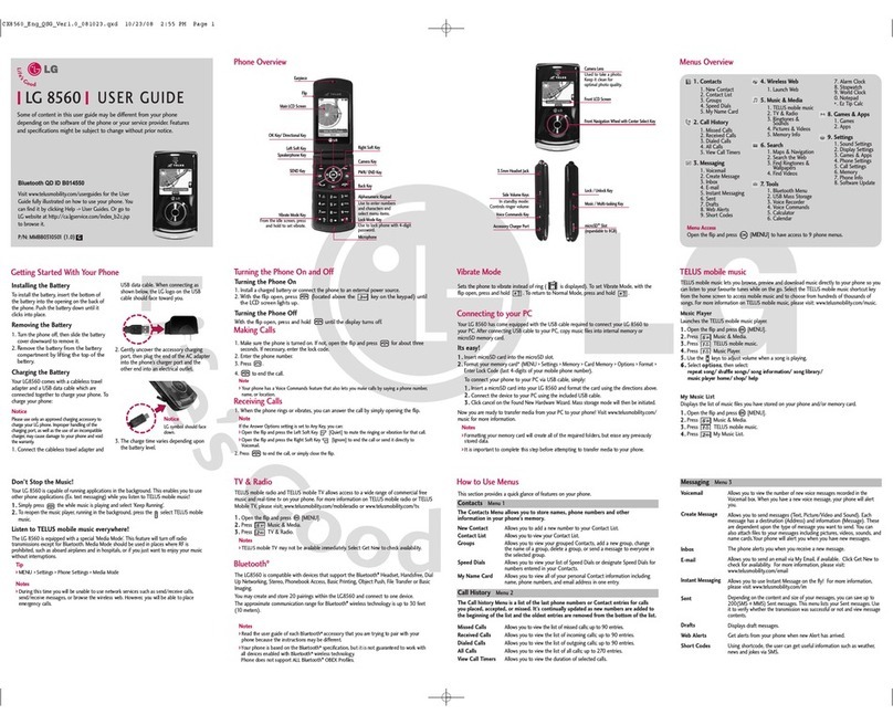 LG 8560 User manual