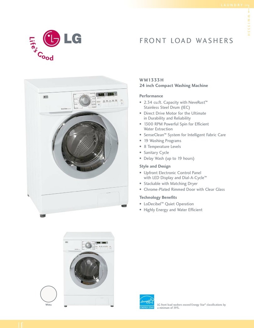 LG WM1333H User manual