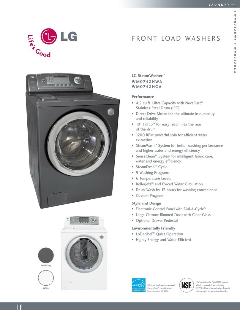 LG WM0742HGA User manual