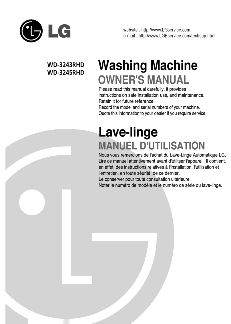 LG WD-3245RHD owner's manual