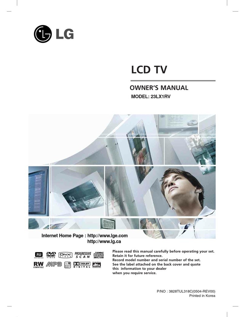 LG 23LX1RV owner's manual