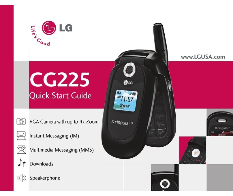 LG CG225 -  Cell Phone User manual