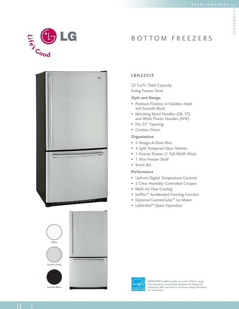 LG LBN22515ST Specifications