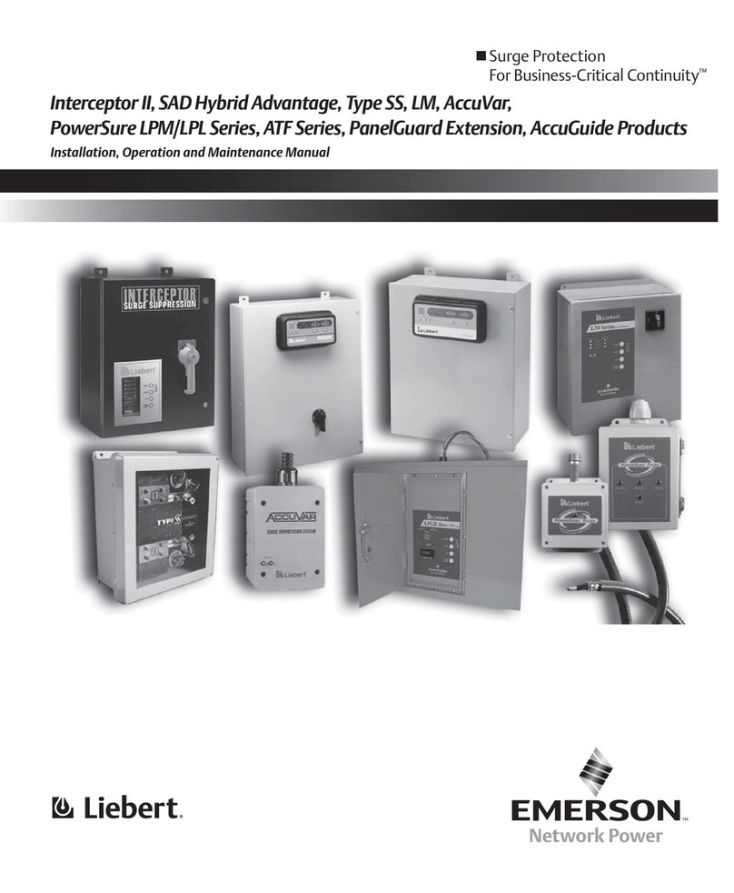 Liebert AccuVar User manual
