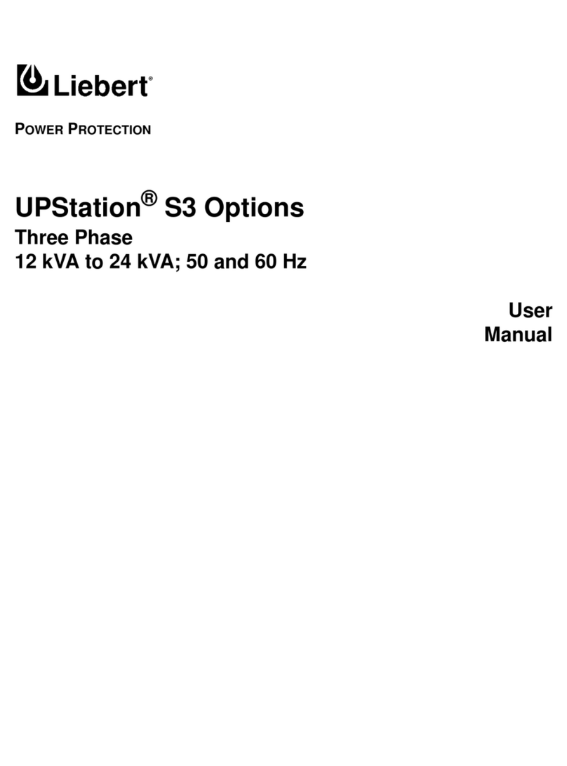 Liebert UPStation S3 User manual