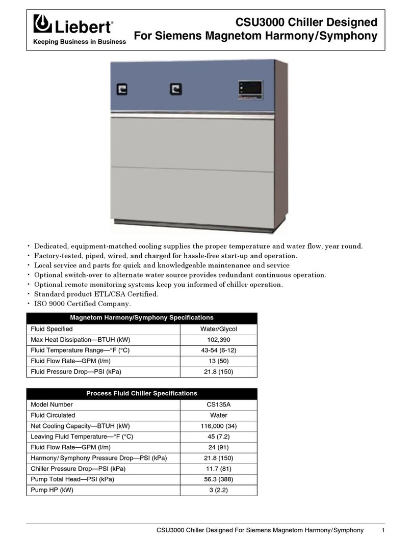 Liebert CSU 3000 Specifications
