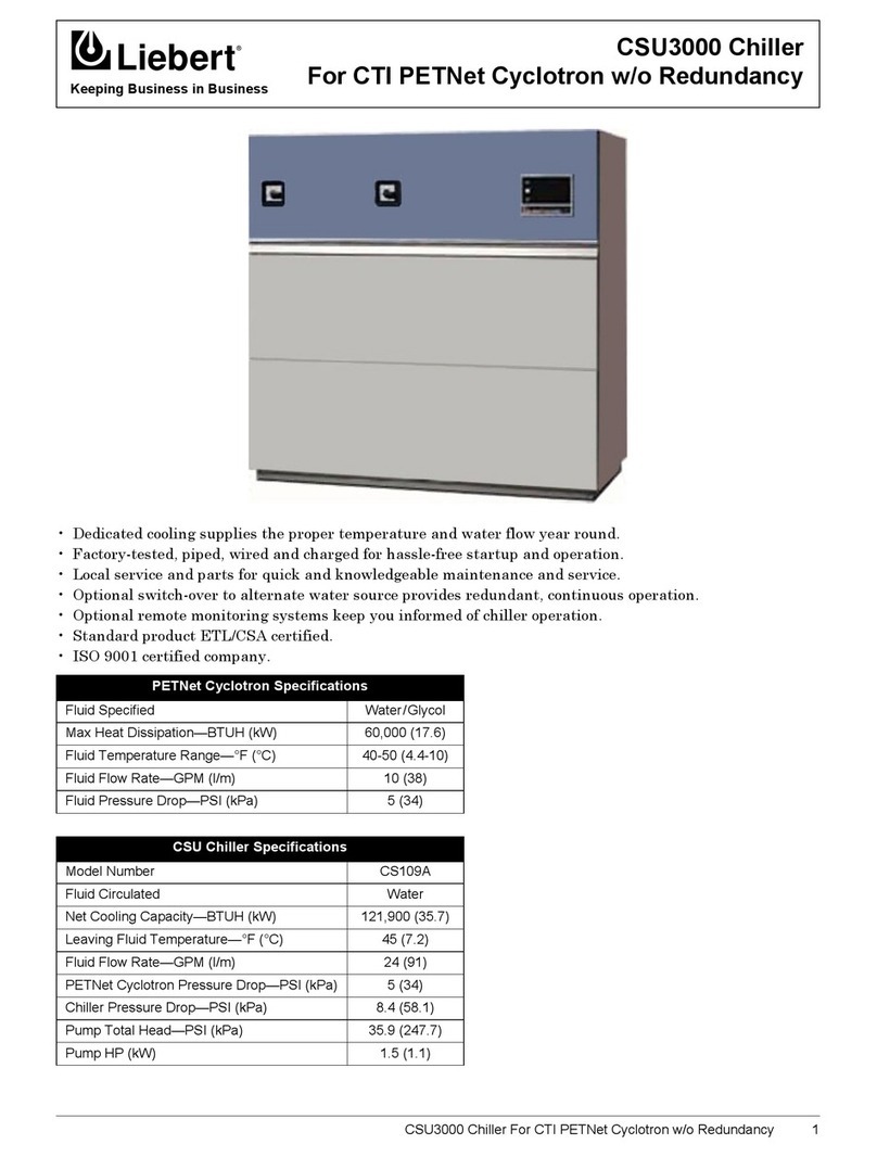 Liebert CSU3000 User manual