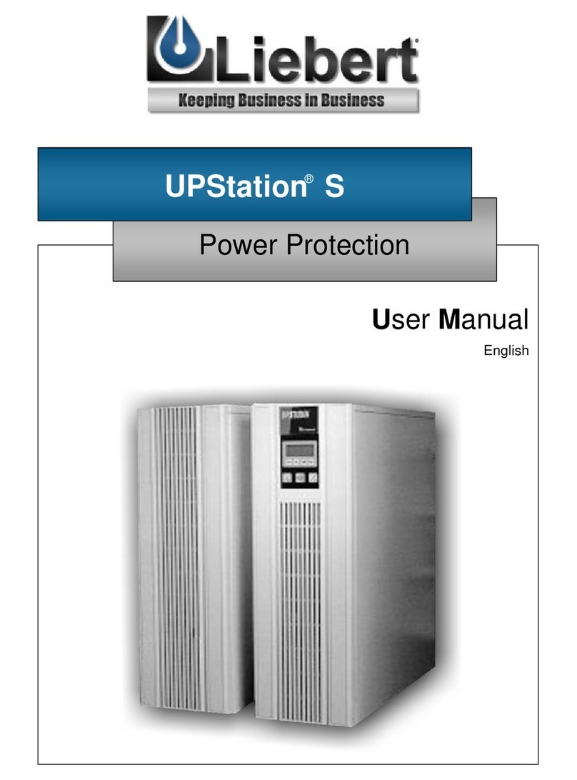Liebert UPStation S VM12000 user manual
