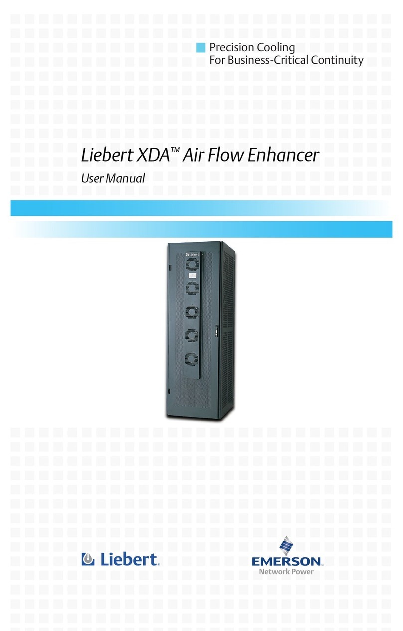 Liebert Air Flow Enhander XDA user manual