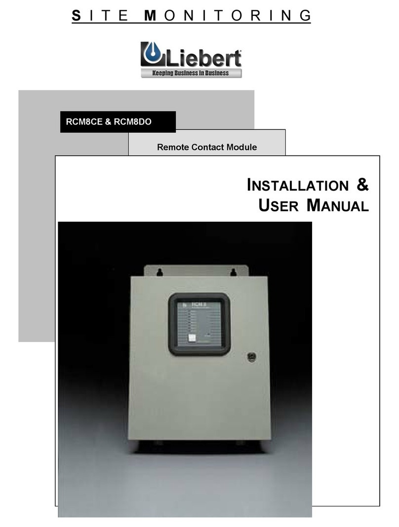 Liebert RCM8DO Instruction Manual