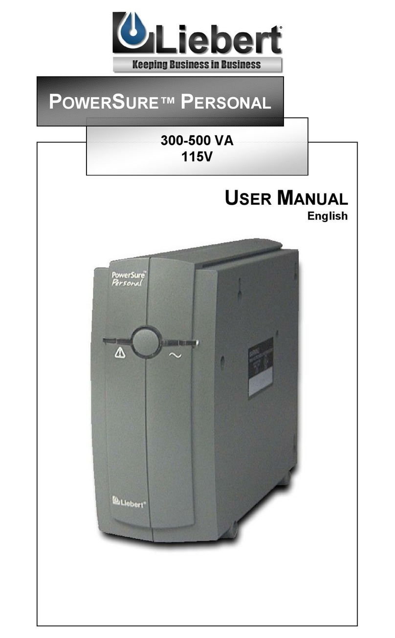 Liebert PowerSure Personal user manual