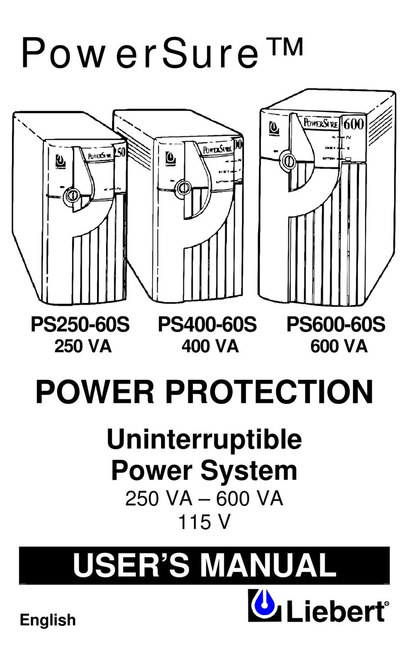 Liebert PowerSure PS250-60S user manual