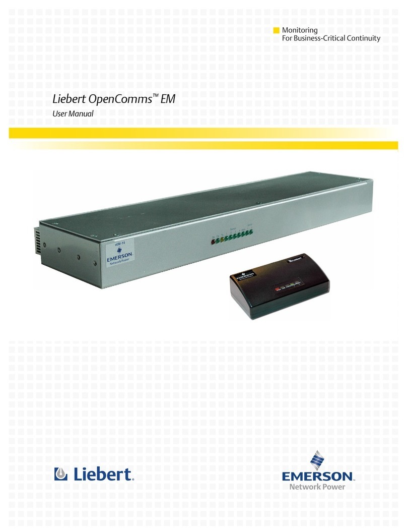 Liebert EM User manual