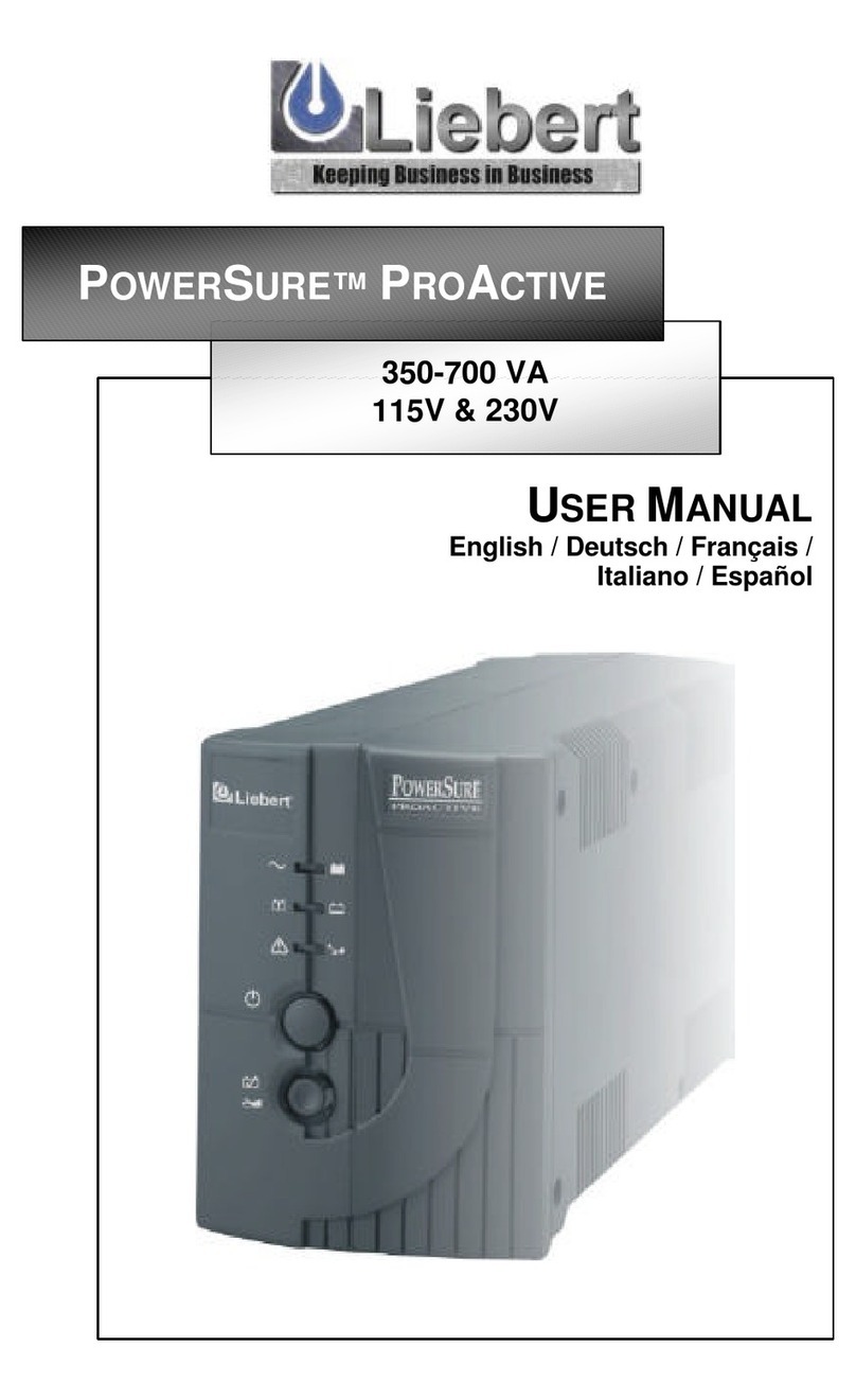 Liebert 115V user manual