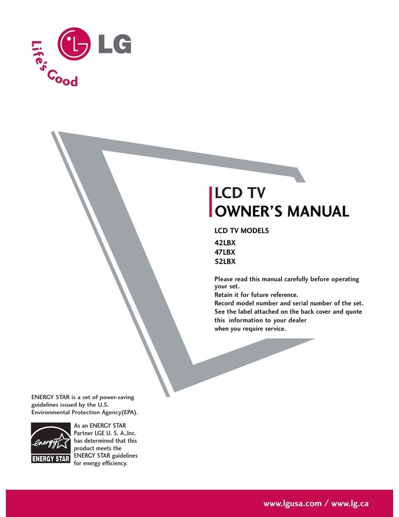 LG 42LBX User manual