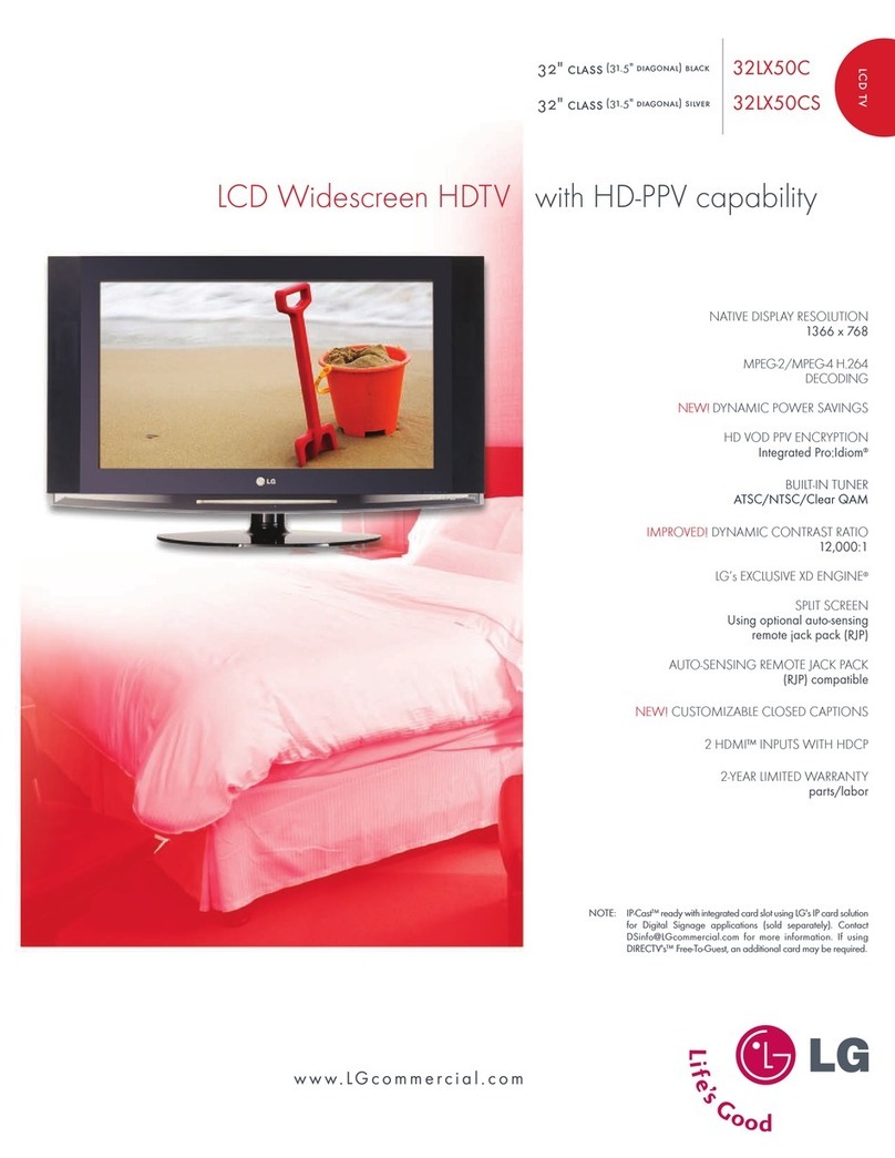 LG 32LX50C User manual