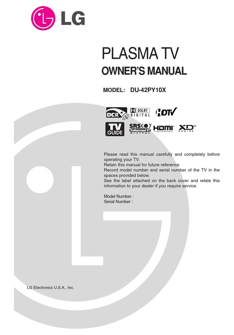 LG DU-42PY10X User manual