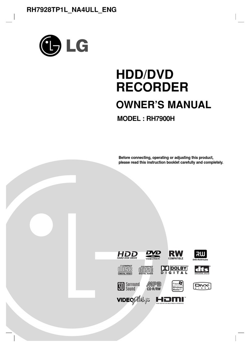 LG RH7900H User manual