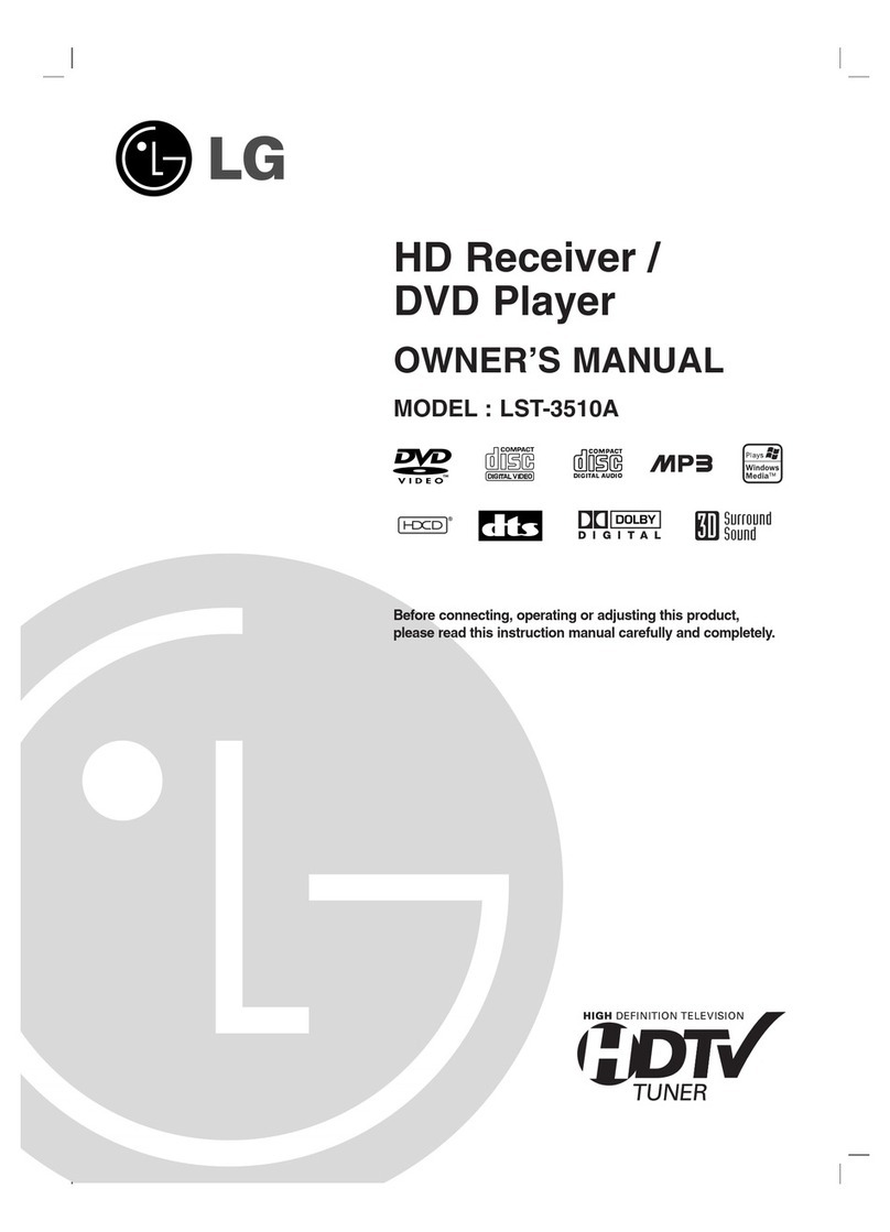 LG LST3510A - HDTV Receiver / Hi-Format DVD... User manual