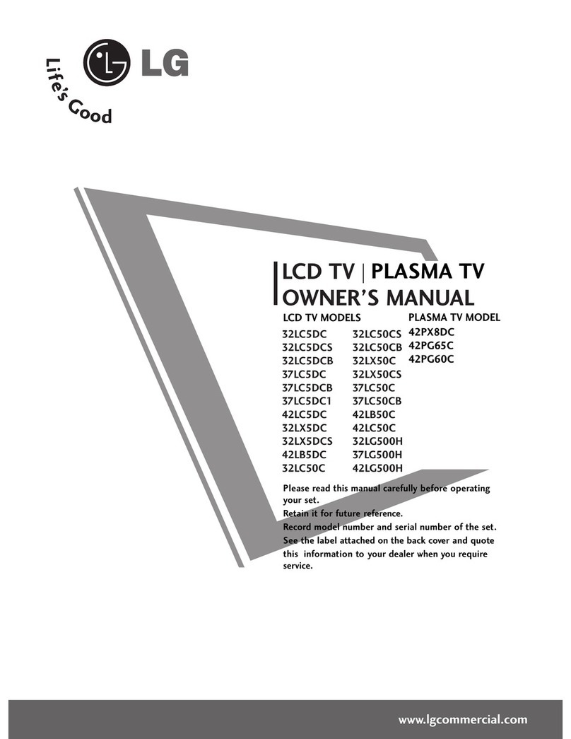 LG 32LC50C -  - 32" LCD TV User manual
