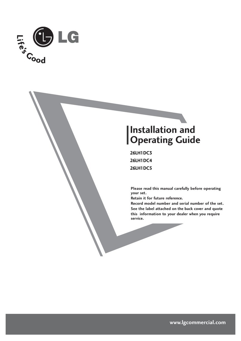 LG 26LH1DC3 Installation and operating guide