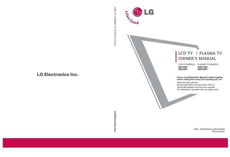 LG 26LC2R Series User manual