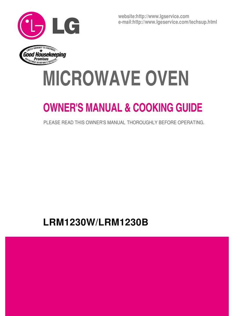 LG LRM1230B Owner's manual & cooking guide
