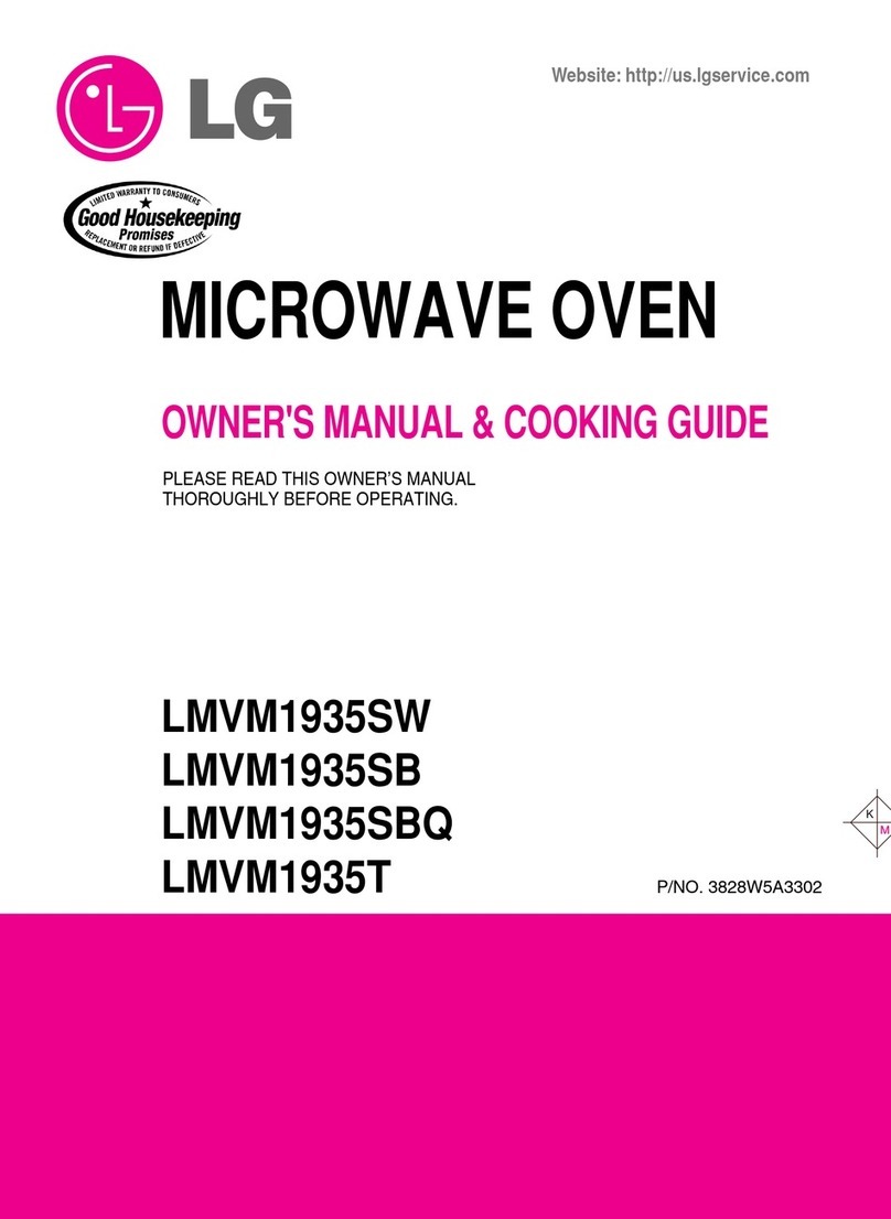 LG LMVM1935SB Use and care manual