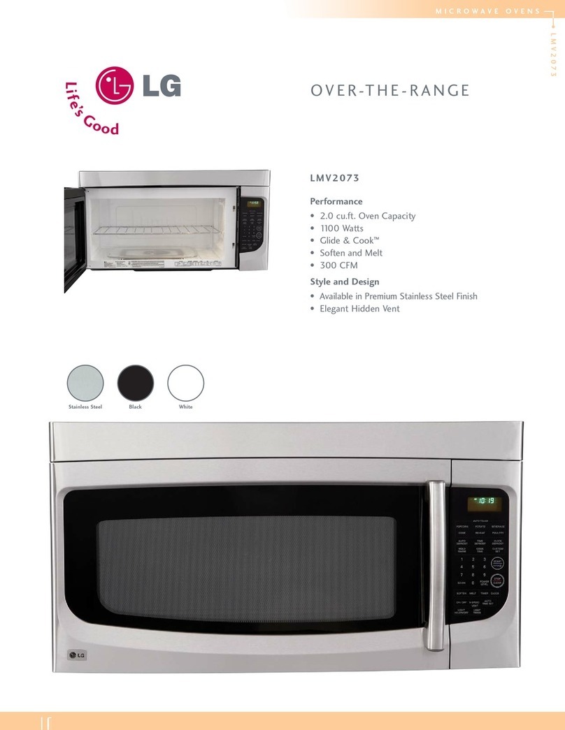 LG LMV2073 Specification sheet