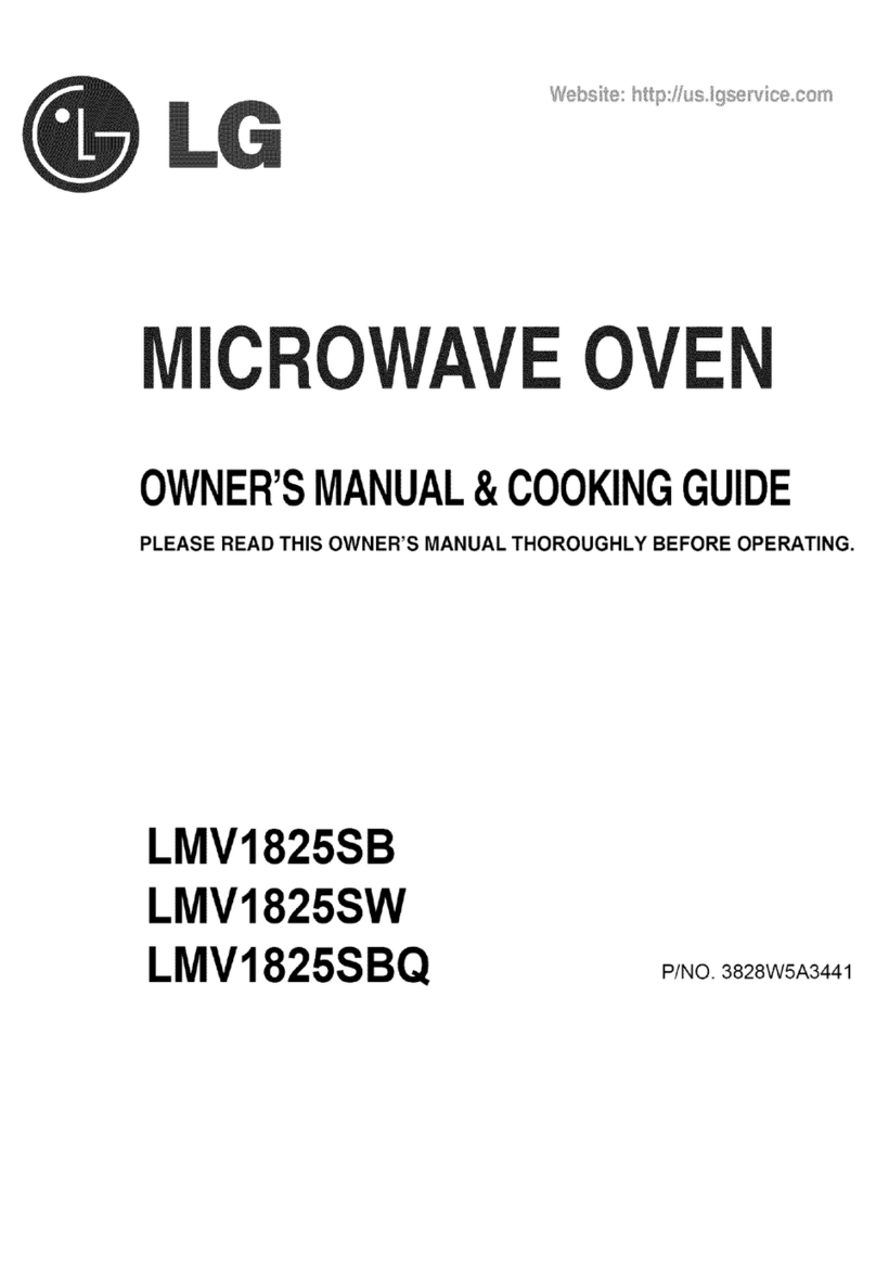 LG LMV1825SW Use and care manual