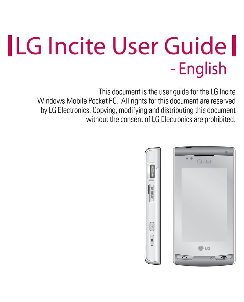 LG PDA User manual