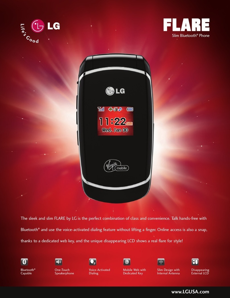 LG LX165 User manual