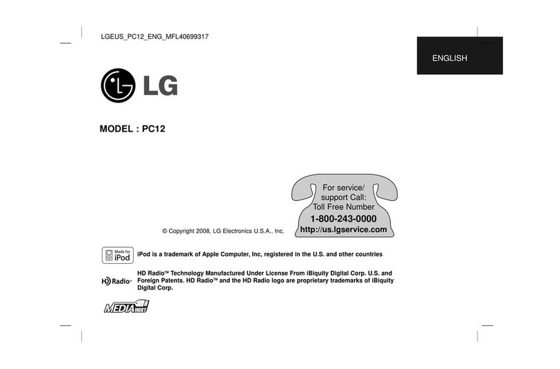 LG PC12 User manual