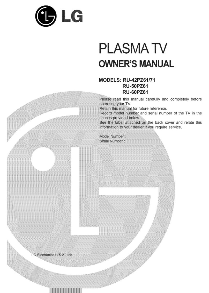LG RU-42PZ61/71 User manual