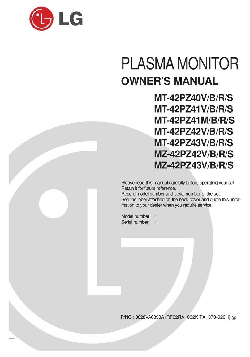 LG MT-42PZ40B User manual