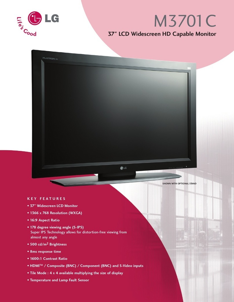 LG FLATRON M3701C User manual