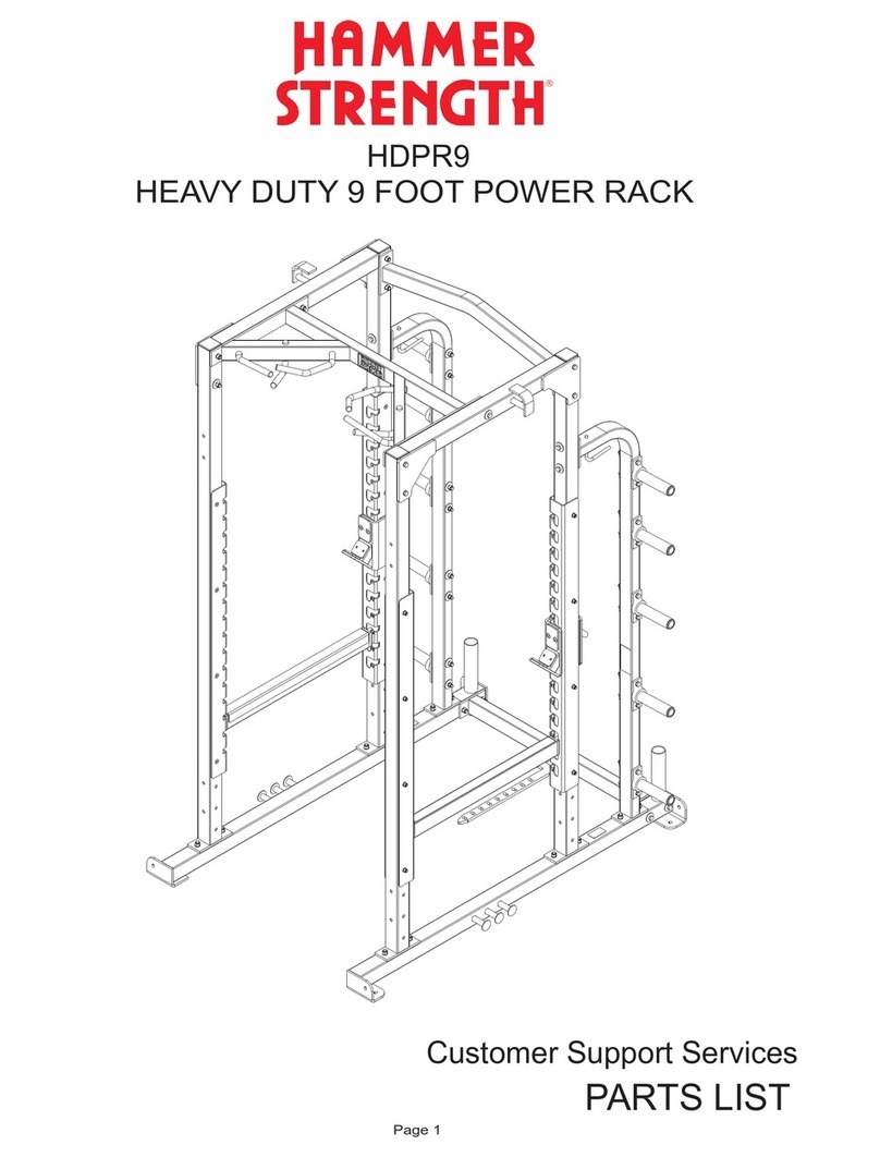 Hammer Strength HDPR9 User manual