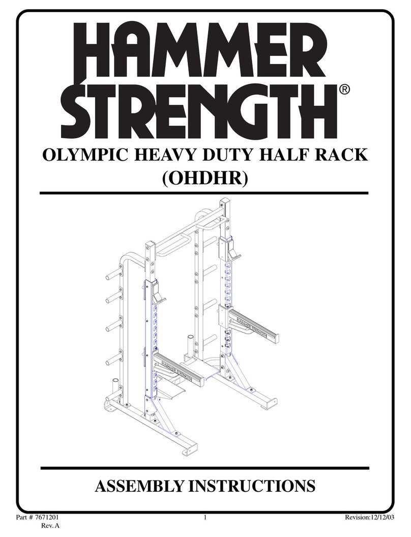 Hammer Strength OHDHR Assembly instructions