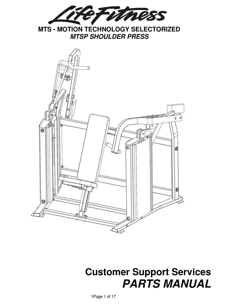 Life Fitness MTSP Shoulder Press parts manual