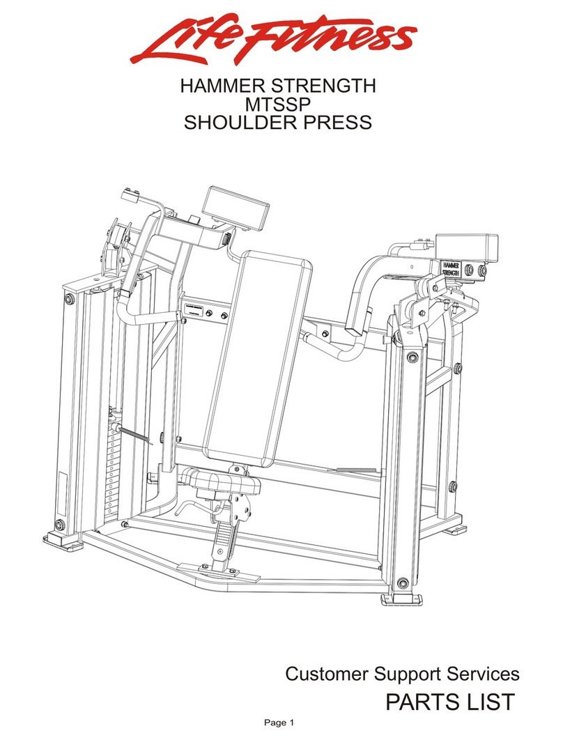 Life Fitness MTSSP parts list