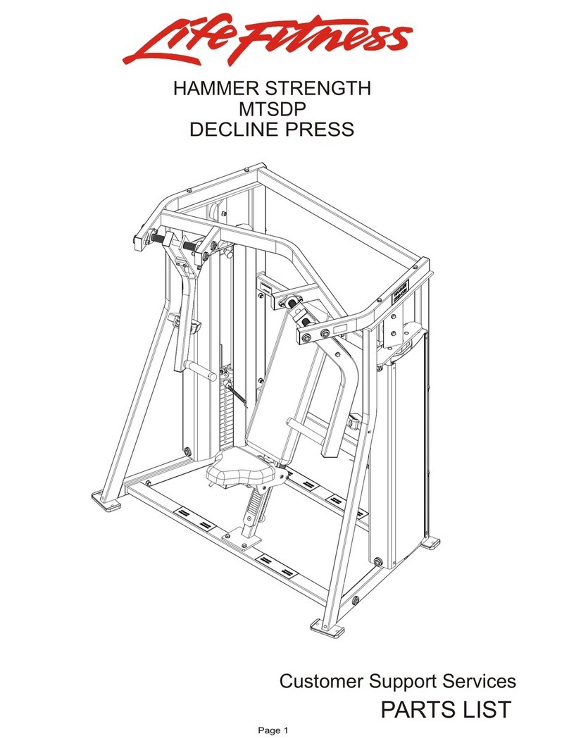 Life Fitness MTSDP parts list