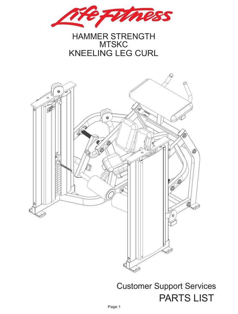 Life Fitness MTSKC parts list