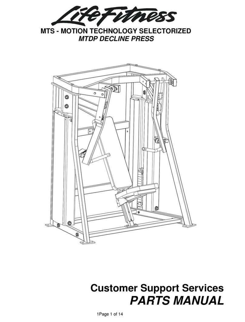 Life Fitness MTDP Decline Press parts manual