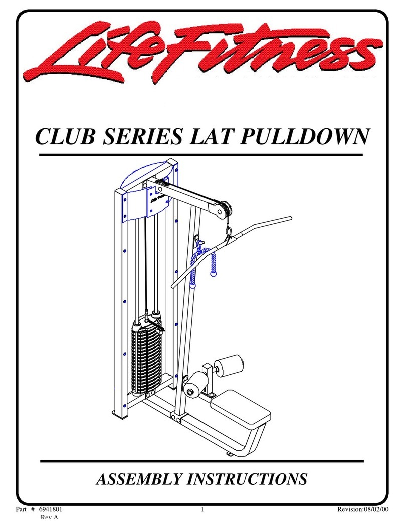 Life Fitness CSLAT Assembly instructions