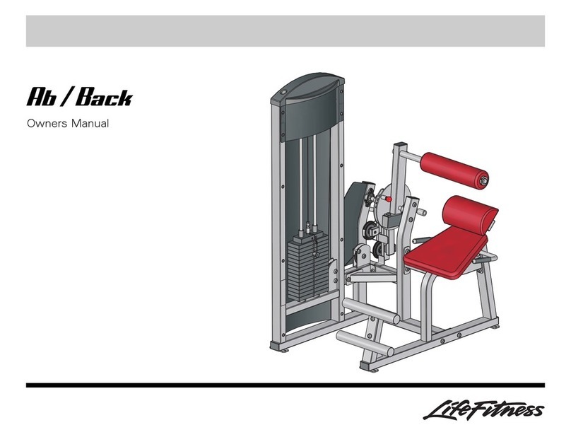Life Fitness Ab/Back Machine User manual Life Fitness Ab/Back Machine User manual