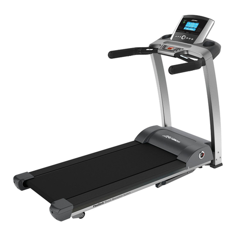 Life Fitness Folding Treadmill F3-XX00-0102 User manual