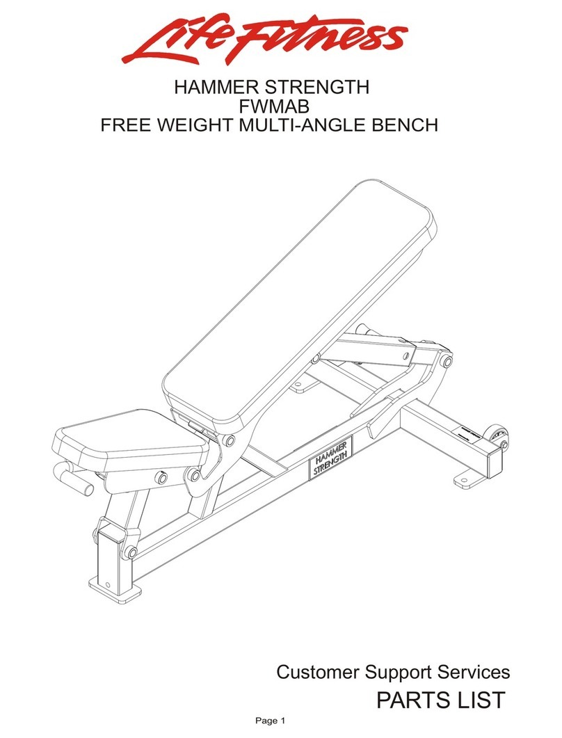 Life Fitness FWMAB parts list