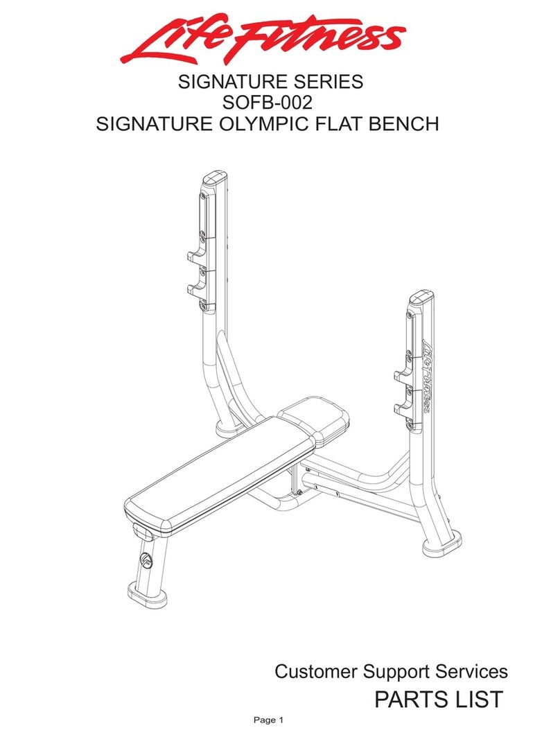 Life Fitness Signature Series SOFB-002 parts list