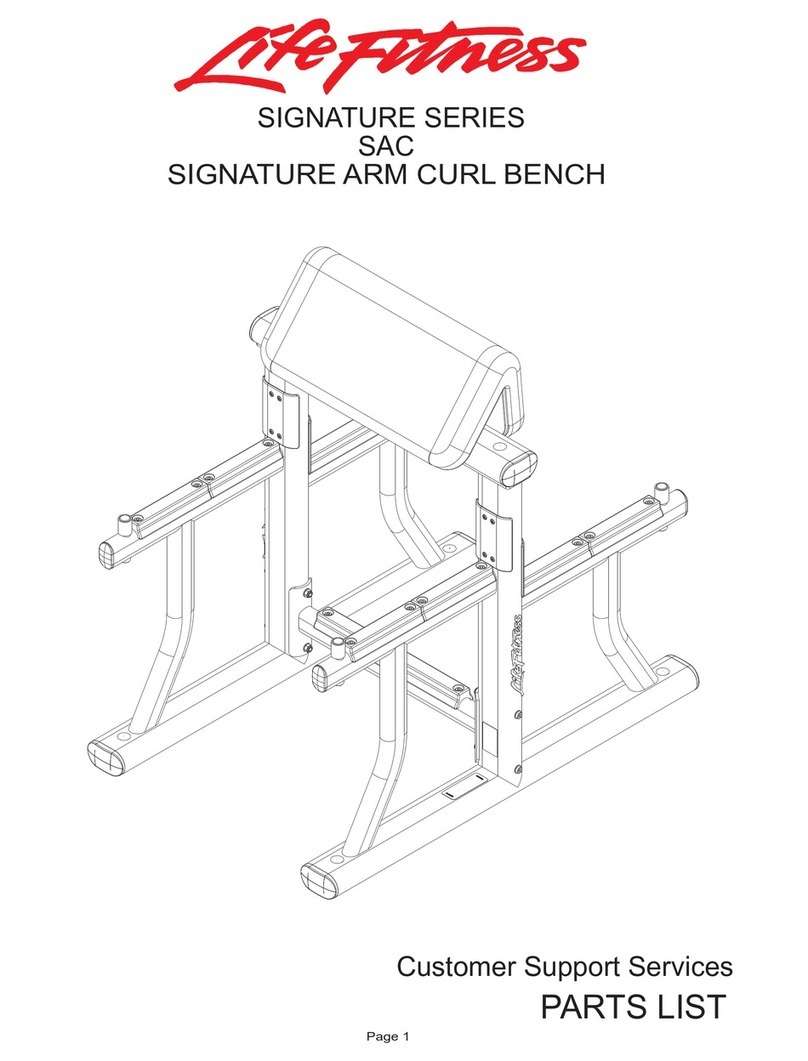 Life Fitness Signature Series SAC User manual